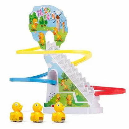 Stair Climbing Ducklings Race Track Set